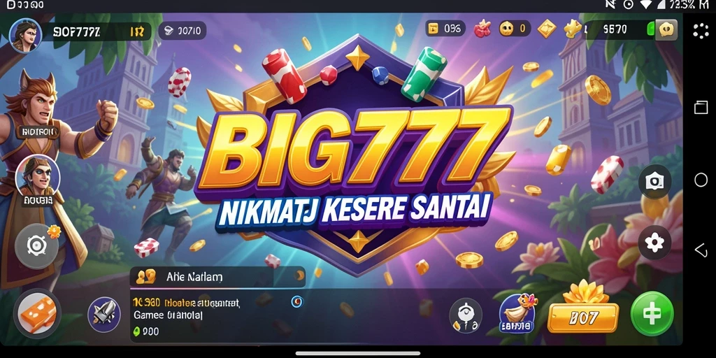 Tampilan gameplay BIG777 yang penuh warna dan interaktif.