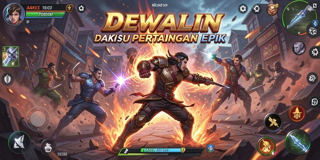 Tampilan aksi seru dari gameplay DEWALIN yang mengasyikkan.