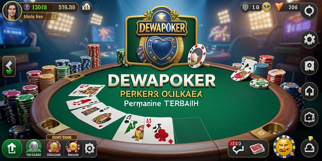 Screenshot gameplay DEWAPOKER yang menampilkan aksi poker seru.
