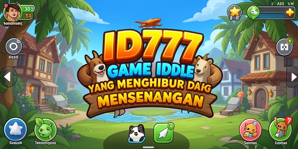 Tangkapan layar utama ID777 menunjukkan gameplay gaya Idle yang menarik.
