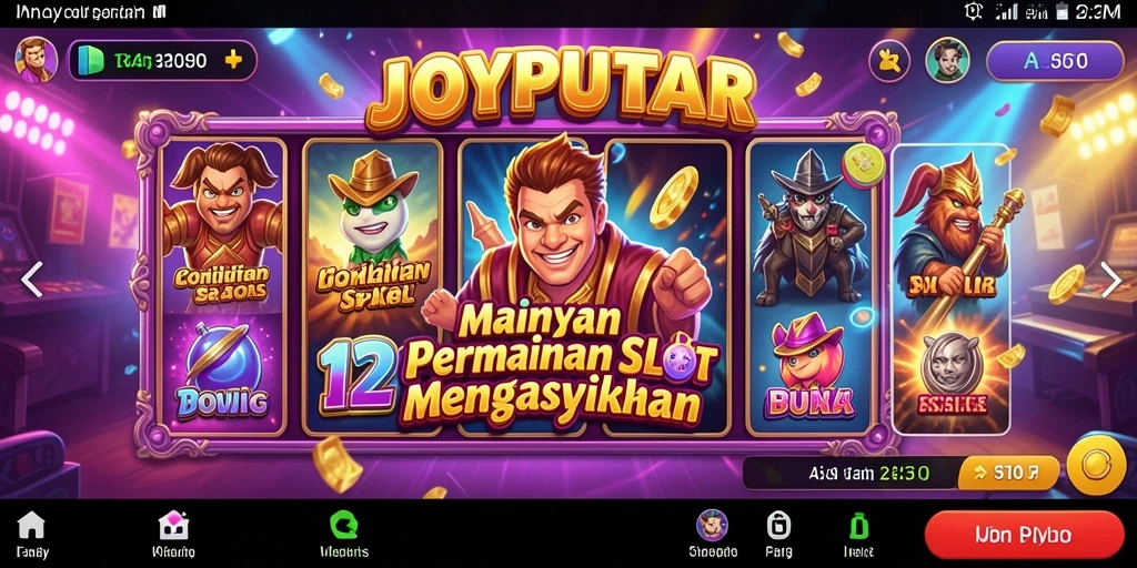 Tampilan menarik permainan Slot JOYPUTAR yang penuh warna.