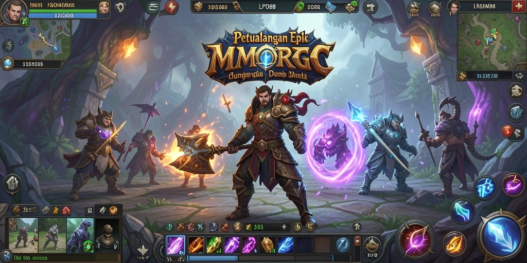 Tampilan grafis apik LPO88 saat beraksi dalam pertarungan MMORPG.
