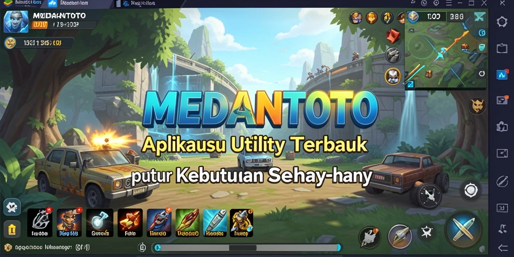 Tampilan utama MEDANTOTO yang menampung semua fitur Utility.
