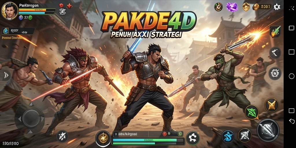 Screenshot gameplay PAKDE4D menampilkan aksi pertarungan yang mendebarkan.