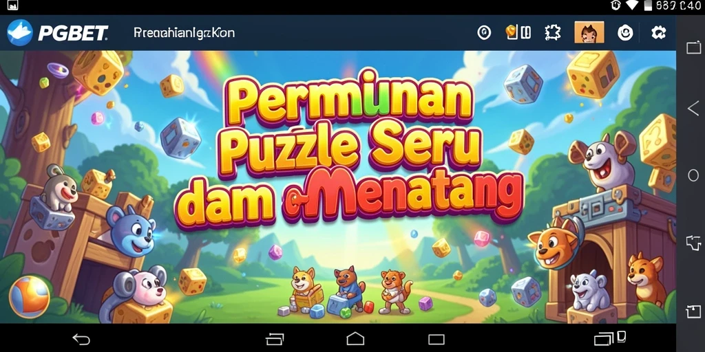 Tampilan gameplay PGBET dengan tantangan puzzle yang menarik.