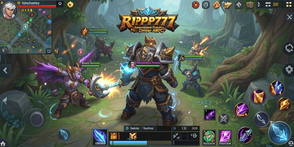 Tangkapan layar gameplay RPRP777 yang penuh aksi seru.