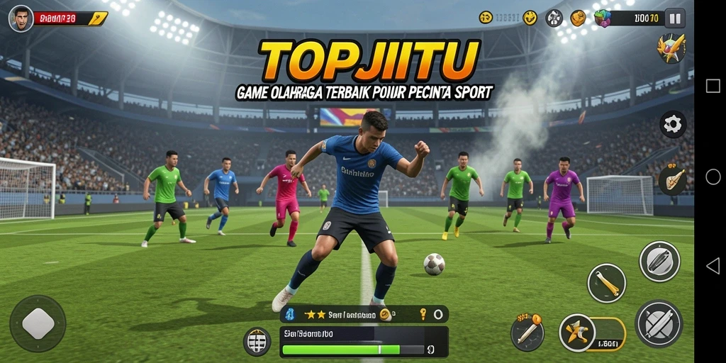 Tampilan gameplay yang menegangkan dan seru di TOPJITU.